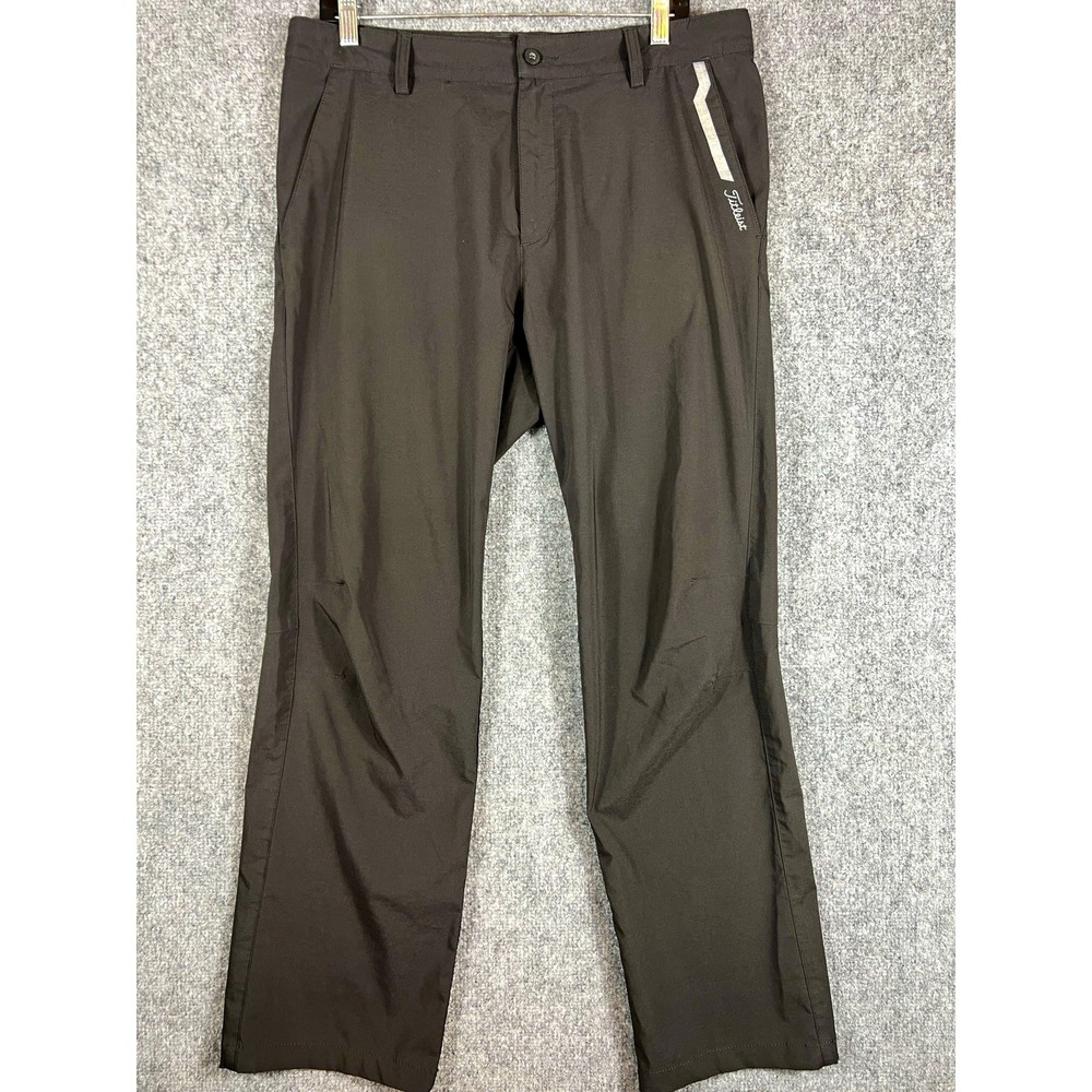 Titleist Men's Golf Khaki Pants Black 36W x 29L Polyester Regular Fit